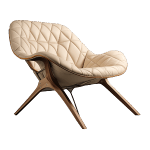 Modern Armchair with Lumbar